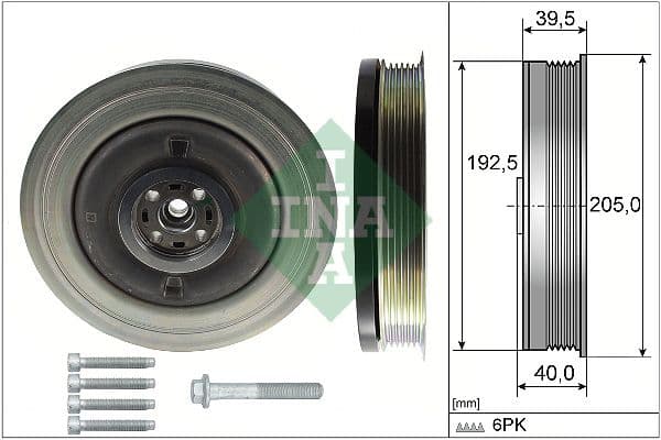 Fulie curea, arbore cotit Schaeffler INA 544 0503 20