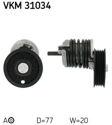Intinzator curea, curea distributie SKF VKM 31034