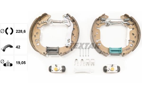 Set saboti frana TEXTAR Shoe Kit Pro 84065402