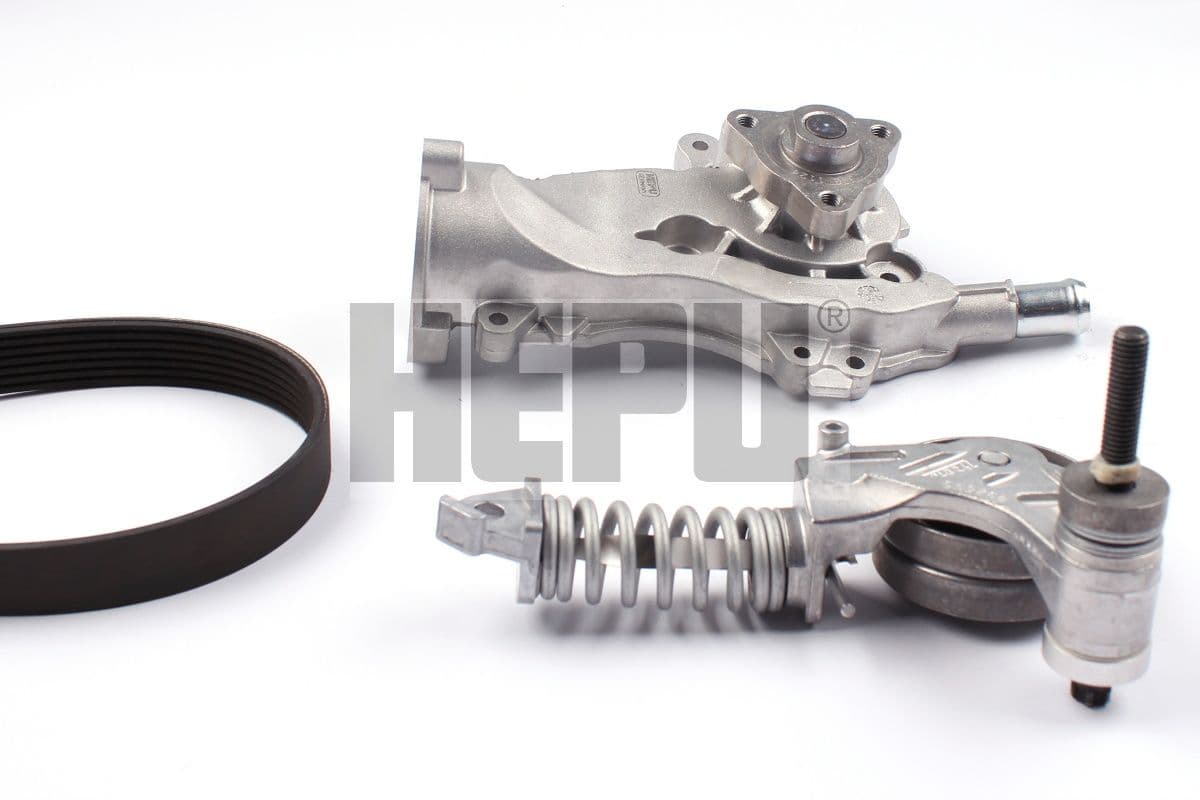 Pompa apa + Set curea transmisie cu caneluri HEPU PK03791