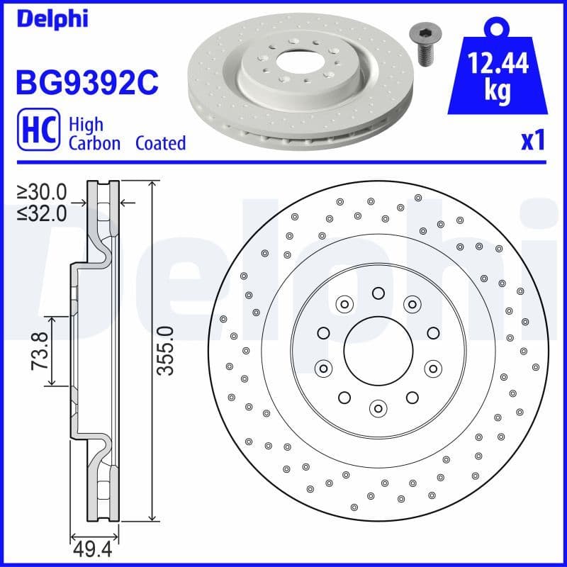 Disc frana DELPHI BG9392C
