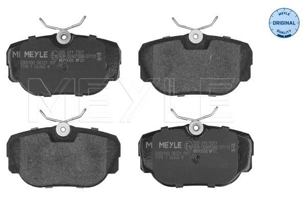 set placute frana,frana disc MEYLE -ORIGINAL: True to OE. 025 211 7317