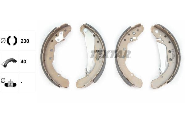 Set saboti frana TEXTAR 91044400