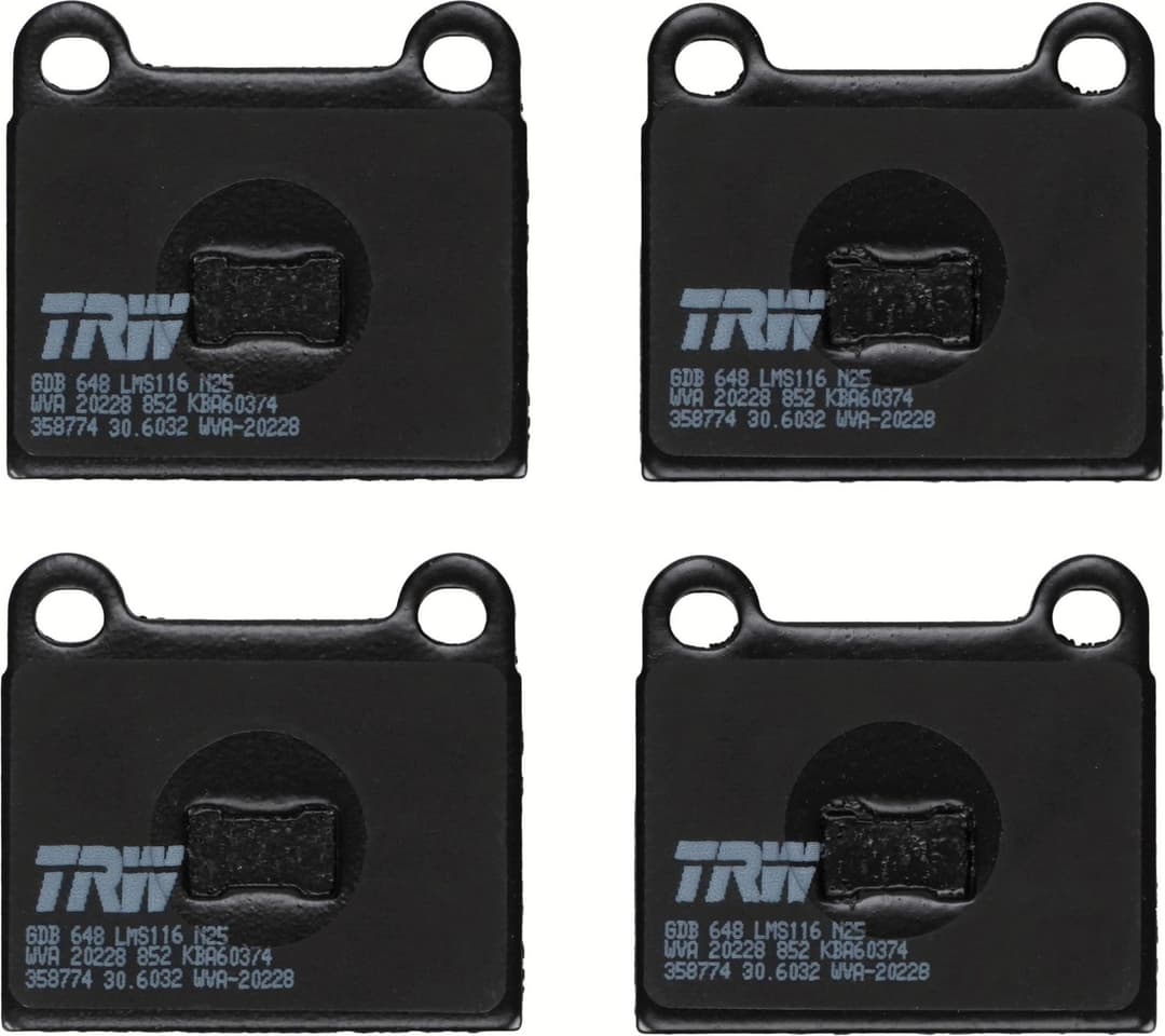 set placute frana,frana disc TRW GDB648