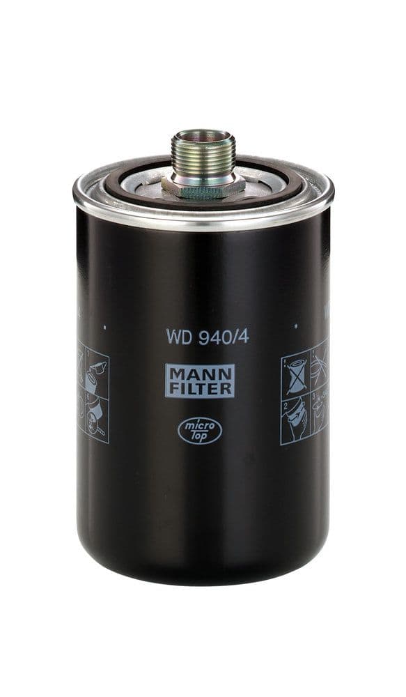 Filtru hidraulic, cutie de viteze automata MANN-FILTER WD 940/4