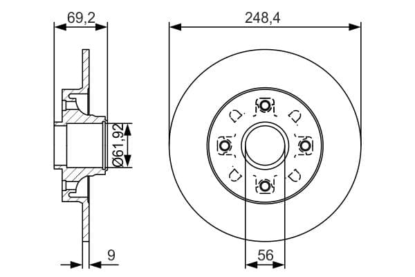 Disc frana BOSCH 0 986 479 S43