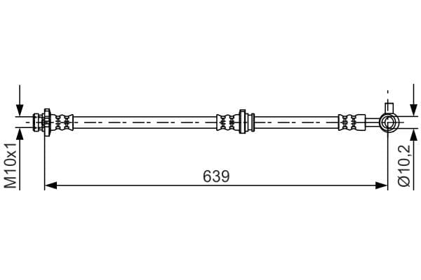 Furtun frana BOSCH 1 987 481 697