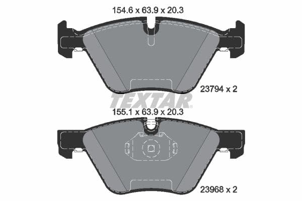 set placute frana,frana disc TEXTAR Q+ 2379401