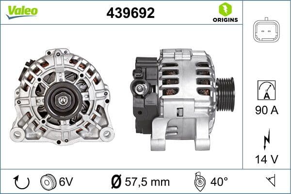 Generator / Alternator VALEO 439692