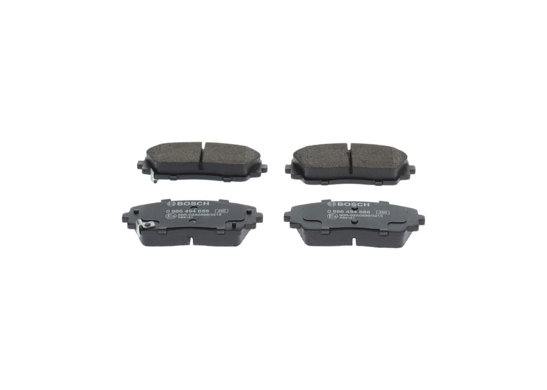 set placute frana,frana disc BOSCH 0 986 494 688