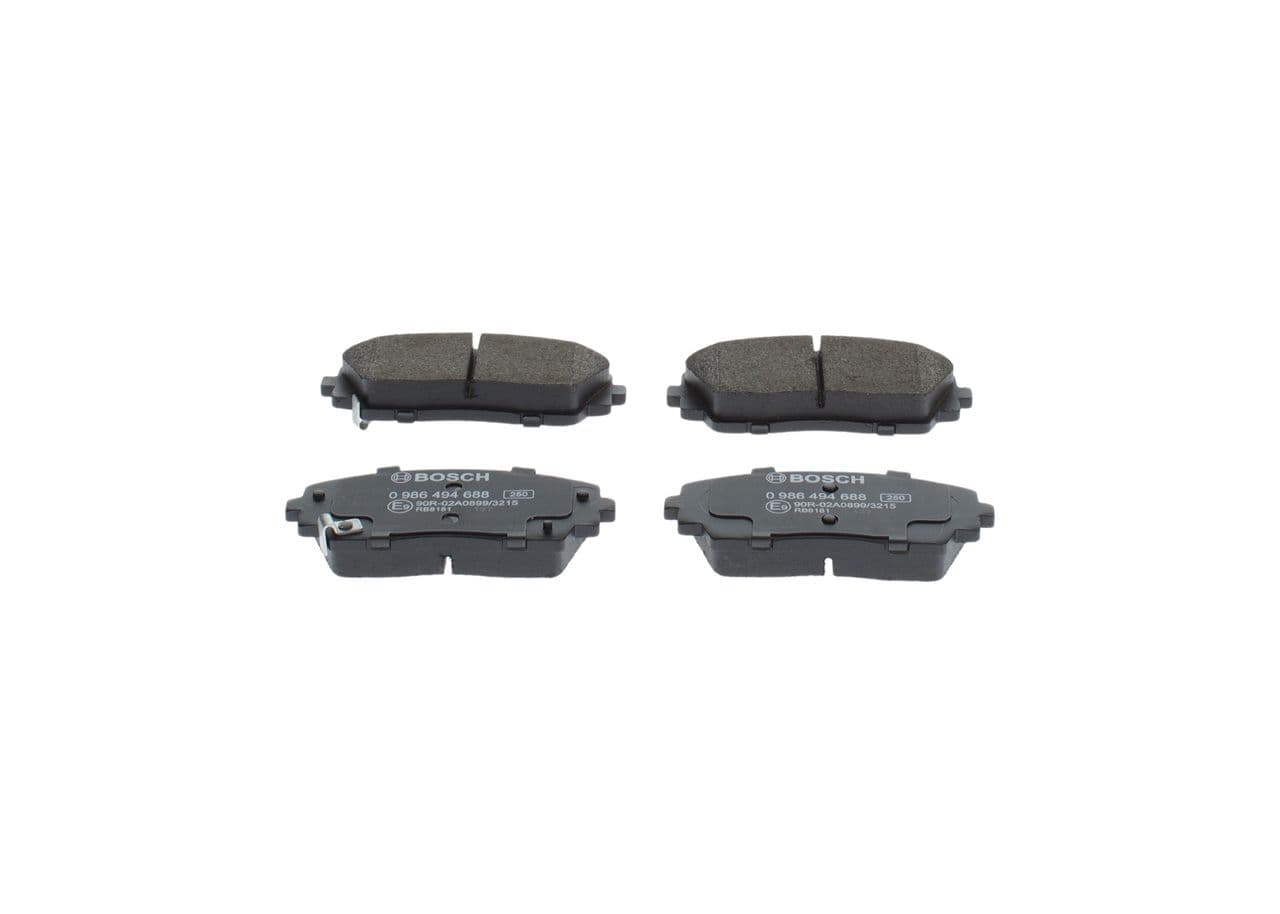 set placute frana,frana disc BOSCH 0 986 494 688