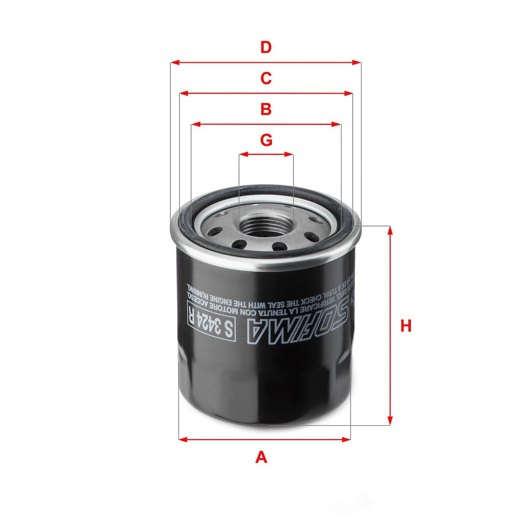 Filtru ulei SOFIMA S 3424 R