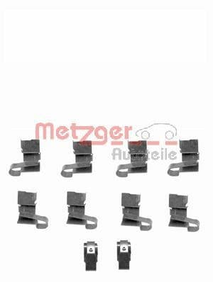 Set accesorii, placute frana METZGER 109-1671