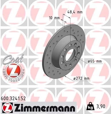 Disc frana ZIMMERMANN SPORT Z 600.3241.52