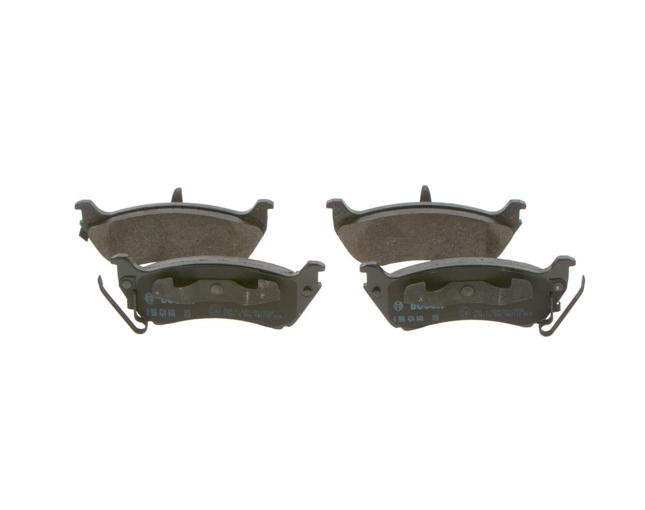 set placute frana,frana disc BOSCH 0 986 424 648
