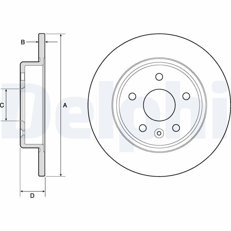 Disc frana DELPHI BG4761C