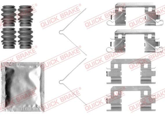 Set accesorii, placute frana QUICK BRAKE 109-1811