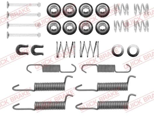 set accesorii, saboti frana parcare QUICK BRAKE 105-0821