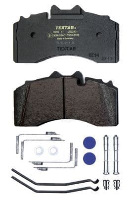 set placute frana,frana disc TEXTAR 2922801