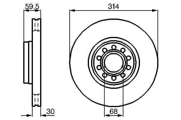 Disc frana BOSCH 0 986 478 617