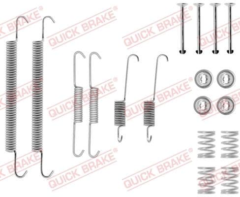 Set accesorii, sabot de frana QUICK BRAKE 105-0757