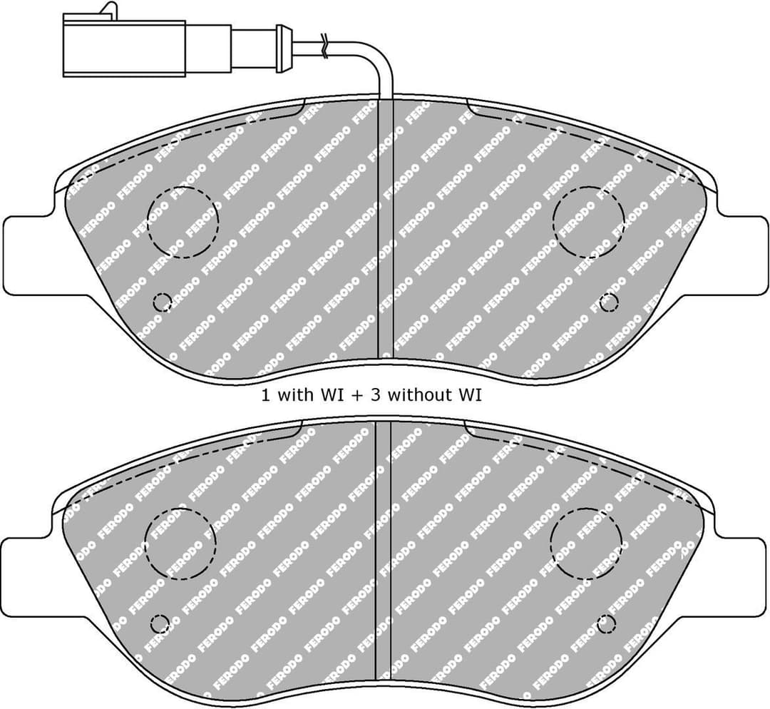 set placute frana,frana disc FERODO FDS1468