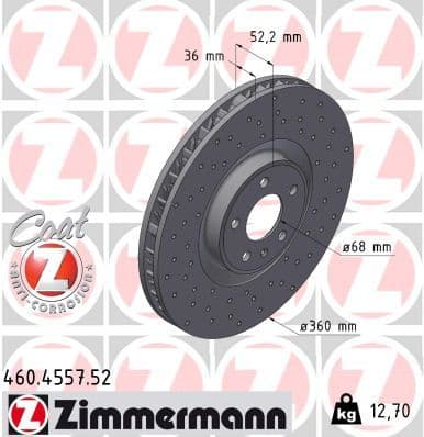 Disc frana ZIMMERMANN SPORT Z 460.4557.52