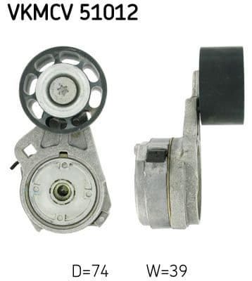 Intinzator curea, curea distributie SKF VKMCV 51012