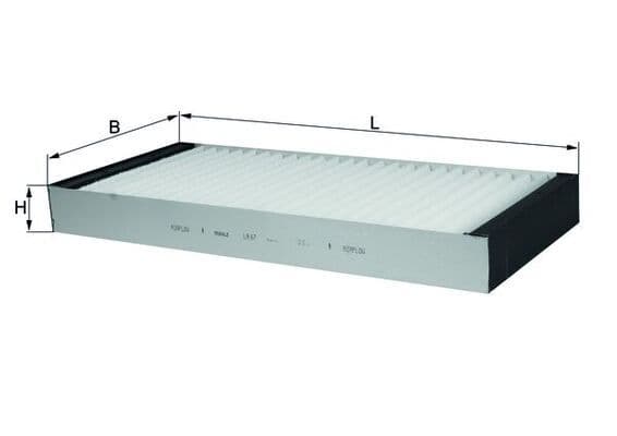 Filtru, aer habitaclu MAHLE LA 67