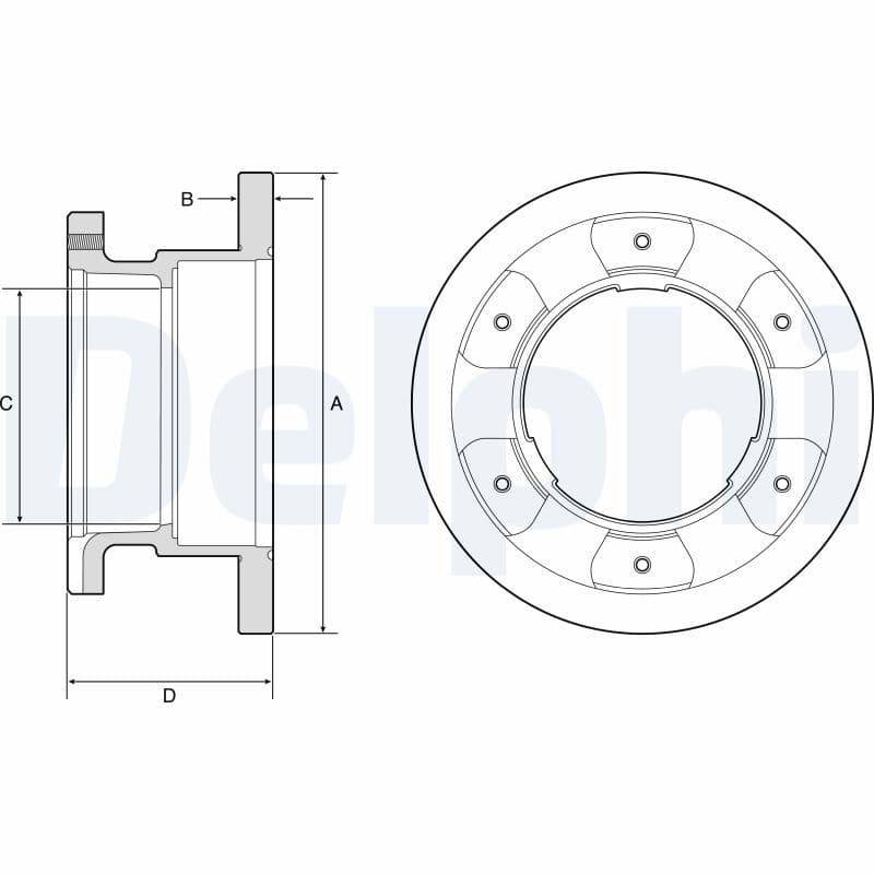 Disc frana DELPHI BG9201