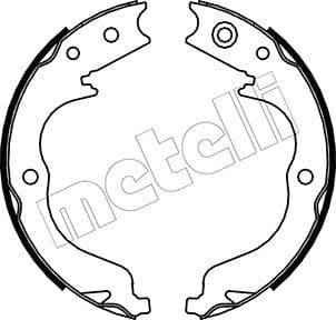 Set saboti frana, frana de mana METELLI 53-0268