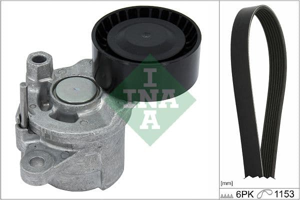 Set curea transmisie cu caneluri Schaeffler INA 529 0379 10