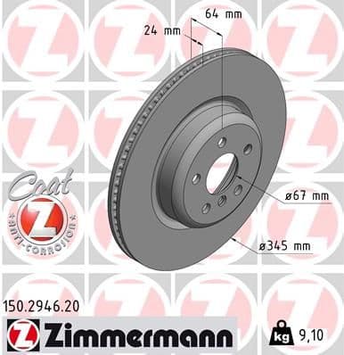 Disc frana ZIMMERMANN COAT Z 150.2946.20