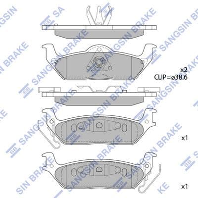 set placute frana,frana disc HI-Q SP1626