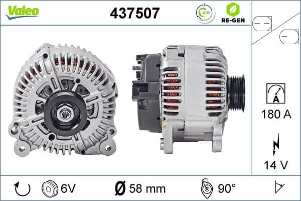 Generator / Alternator VALEO 437507