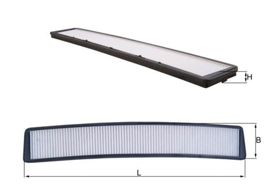 Filtru, aer habitaclu MAHLE LA 102