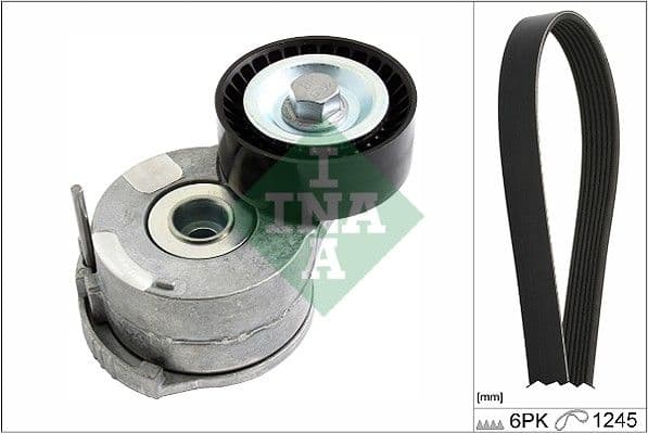 Set curea transmisie cu caneluri Schaeffler INA 529 0222 10