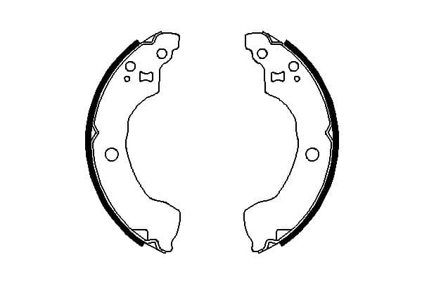 Set saboti frana BOSCH 0 986 487 691