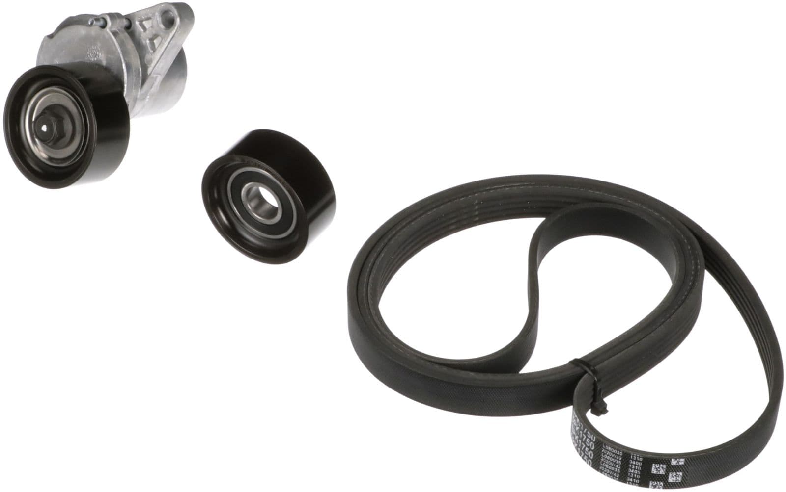 Set curea transmisie cu caneluri GATES Micro-V® K015PK1750