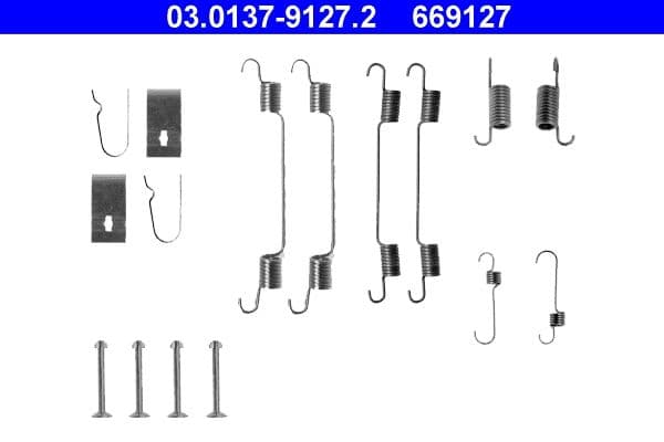 Set accesorii, sabot de frana ATE 03.0137-9127.2