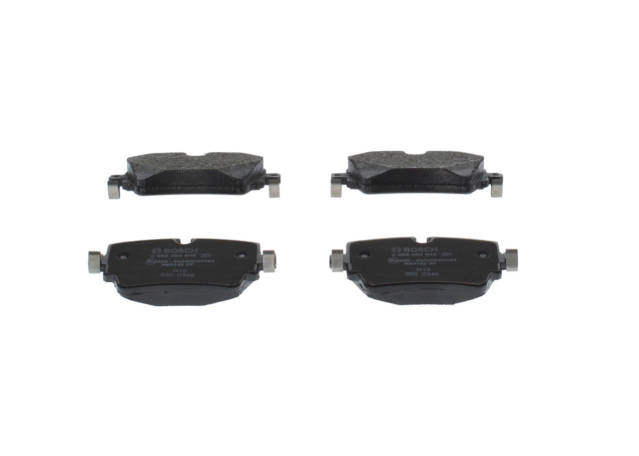set placute frana,frana disc BOSCH 0 986 494 949