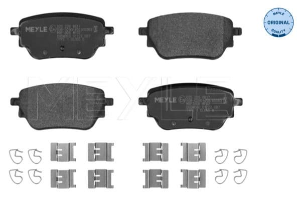 set placute frana,frana disc MEYLE -ORIGINAL: True to OE. 025 229 8617