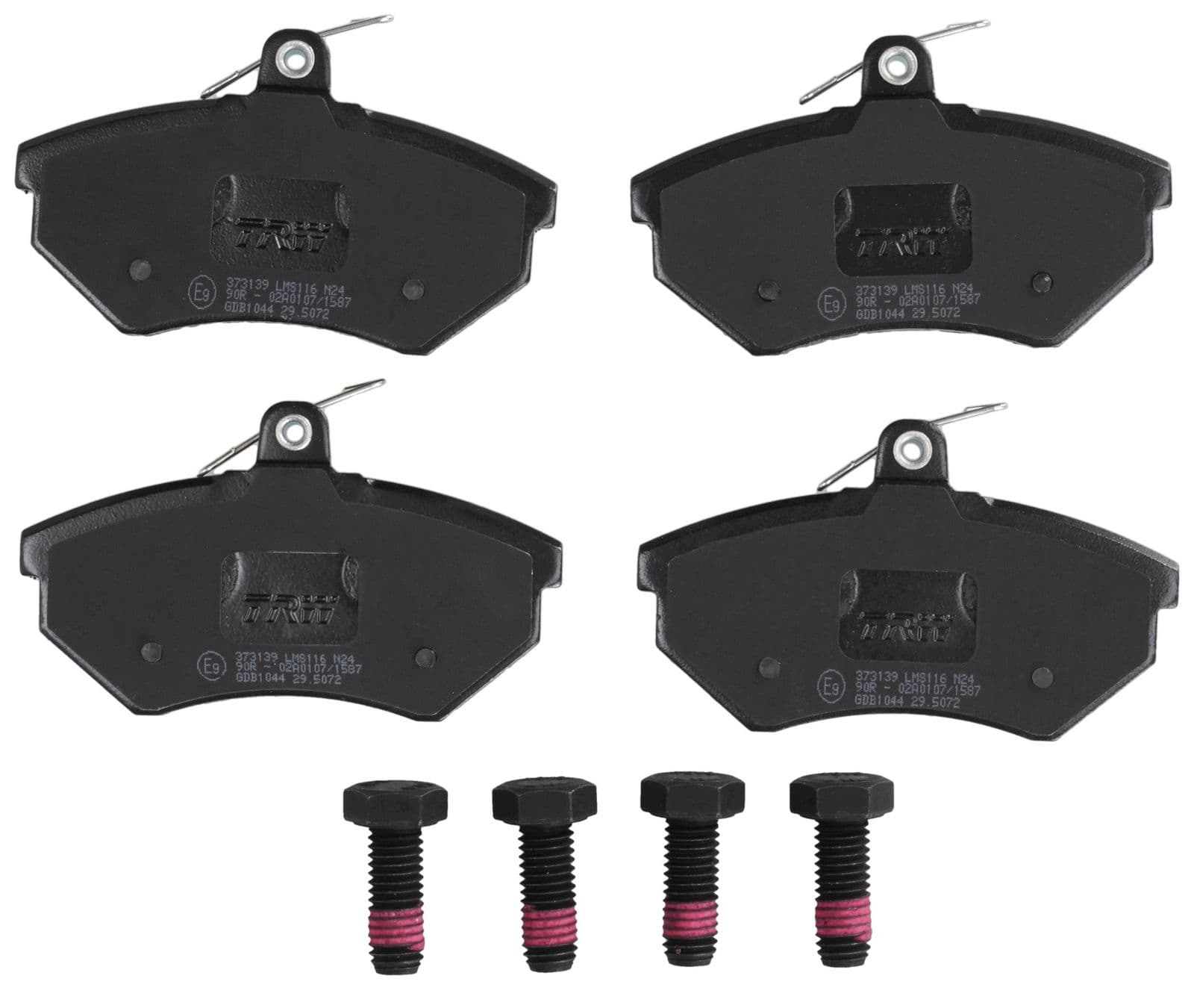 set placute frana,frana disc TRW GDB1044