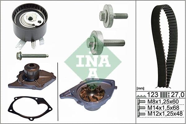 Set pompa apa + curea dintata Schaeffler INA 530 0197 30