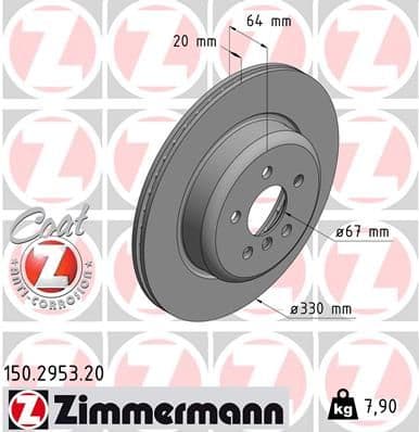 Disc frana ZIMMERMANN COAT Z 150.2953.20