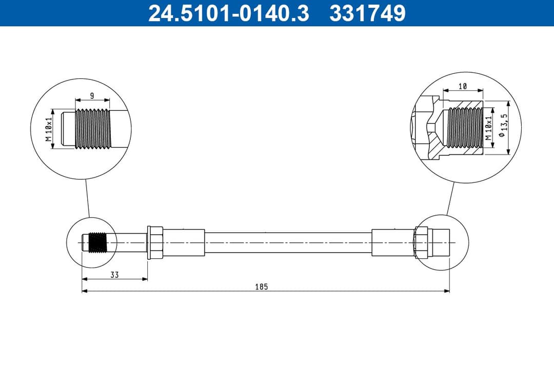 Furtun frana ATE 24.5101-0140.3