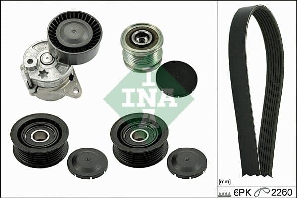Set curea transmisie cu caneluri Schaeffler INA 529 0115 21