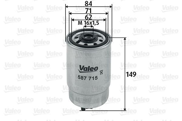 filtru combustibil VALEO 587715
