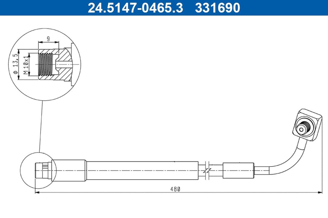Furtun frana ATE 24.5147-0465.3