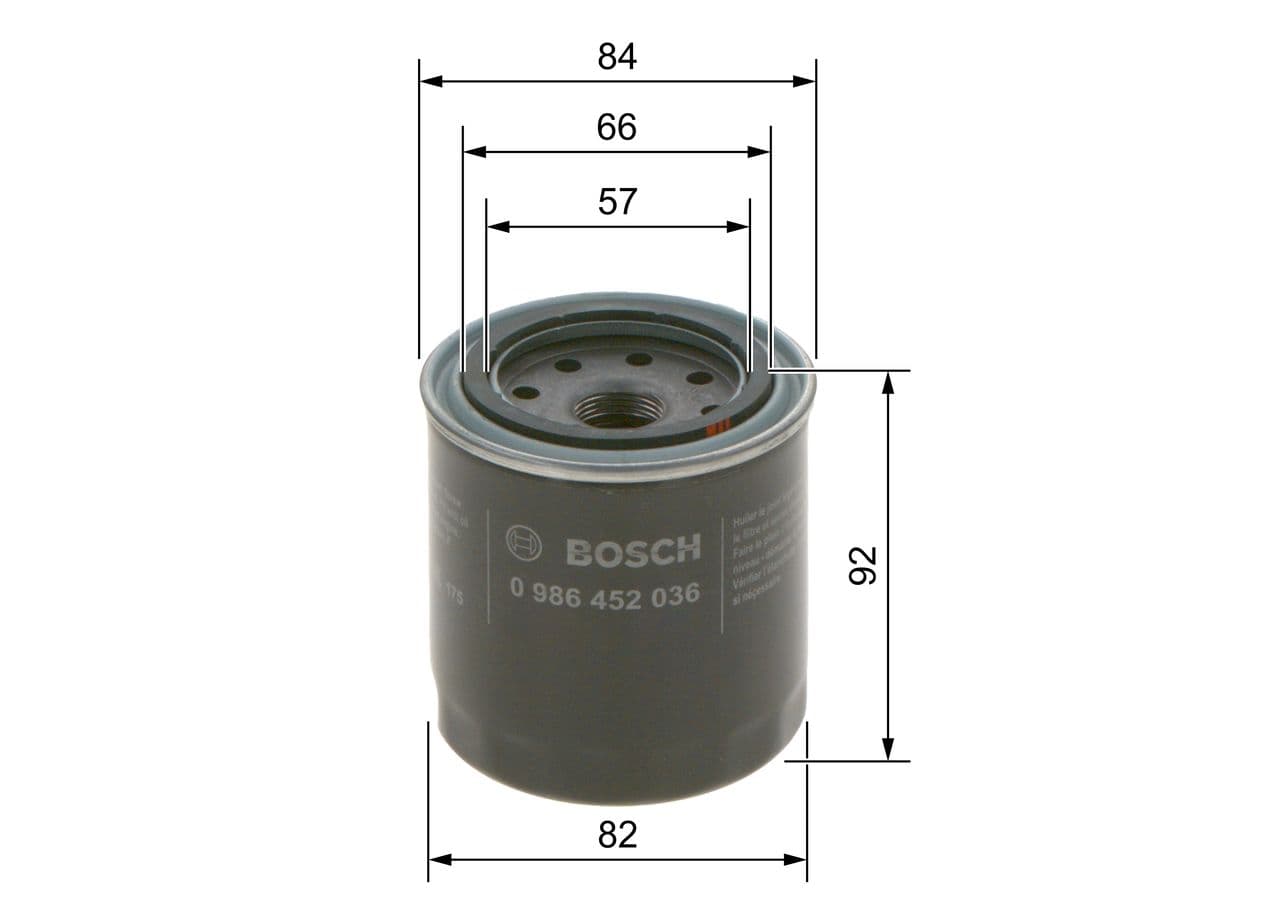 Filtru ulei BOSCH 0 986 452 036